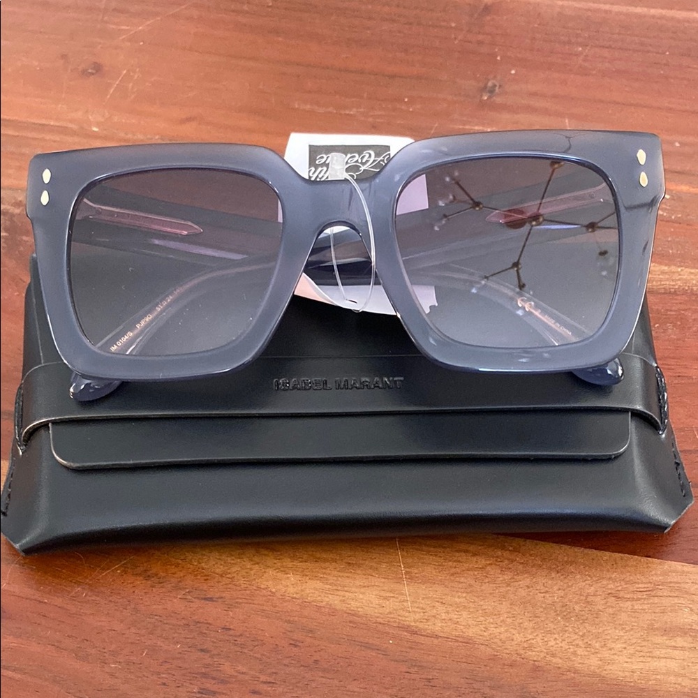 Isabel Marant Eyewear logo-plaque square-frame sunglasses - Picture 5 of 14